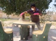 ضدعفونی اماكن عمومى سهموجنوبى توسط دهيارى