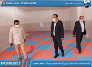 بازدید بخشدار چاه مبارک از پروژه های عمرانی روستای سهمو جنوبی