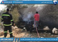 آتش سوزی در روستای سهموجنوبی با تلاش آتش نشانان سهموشمالى مهارشد